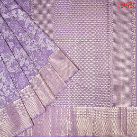 Lavender Kanchipuram Silk Saree