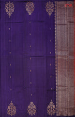 Violet Banaras Jute Silk Saree