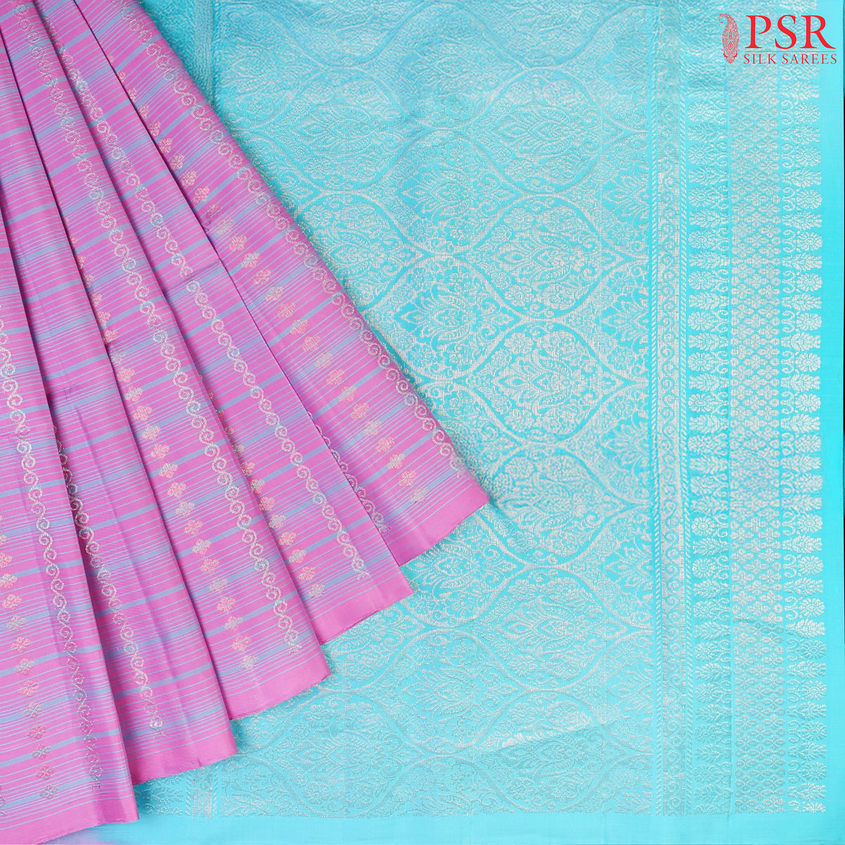 Lavender Rose Soft Silk Saree