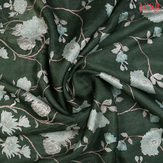 Kaitoke Green Organza Saree