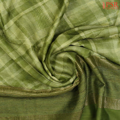 Sap Green Kadhi Tussar Silk Saree