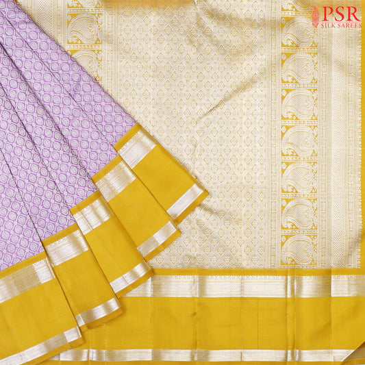 Lavender Kanchipuram Silk Saree