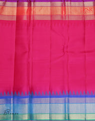 Amber Yellow Kadiyal silk saree