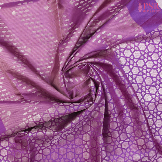 Mauve Taupe Soft Silk Saree