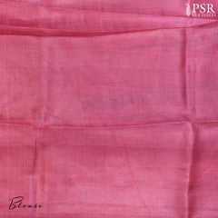 Dark Tyrian Purple Murshidabad Silk Saree