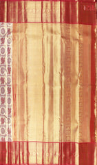 Golden Beige Kanchipuram Tissue Silk Saree