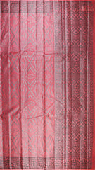 Punch Pink Banaras Tussar Silk Saree