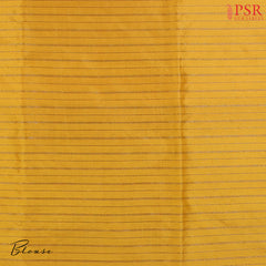 Mustard Yellow Banarasi Silk Saree