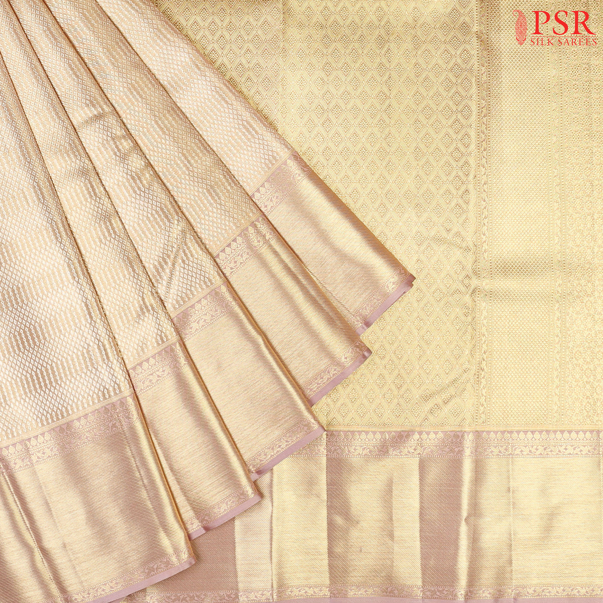 Golden Plate Kanchipuram Silk Saree