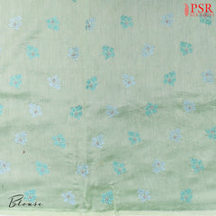 Kaitoke Green Organza Saree