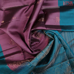 Wild Berry Purple Soft Silk Mix Saree