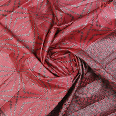 Punch Pink Banaras Tussar Silk Saree