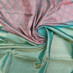 Orchid Peach Kanchipuram Silk Saree