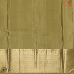 Golden Olive Kanchipuram Silk Saree