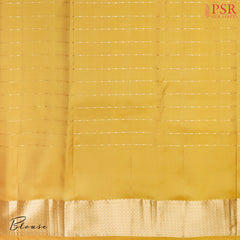 Dandelion Yellow Fancy Kanchipuram Silk Saree