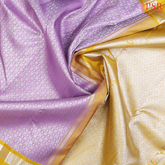 Lavender Kanchipuram Silk Saree