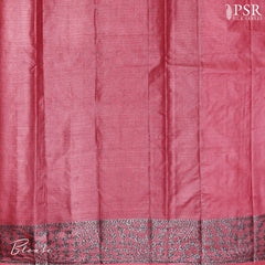 Punch Pink Banaras Tussar Silk Saree