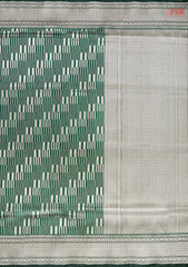 Dark Green Banaras Silk Saree