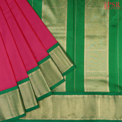 Cerise Red Nine Yards Silk Saree