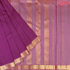 Dark Purple Kanchipuram Silk Saree