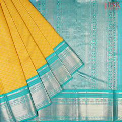 Yellow Kanchipuram Silk Saree