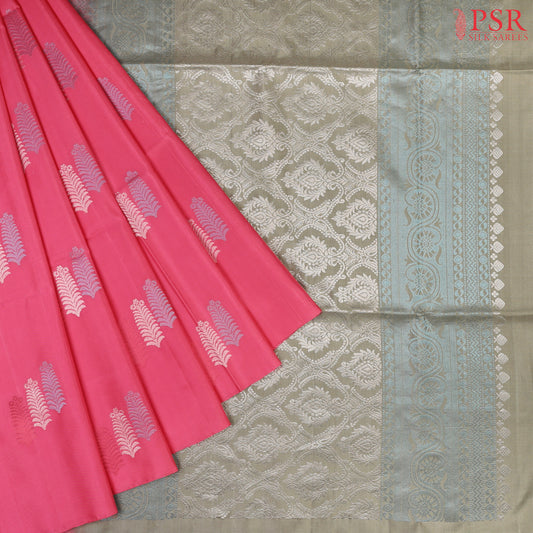 Punch Pink Soft Silk Saree