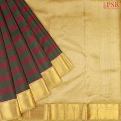 Green & Maroon Fancy Kanchipuram Silk Saree