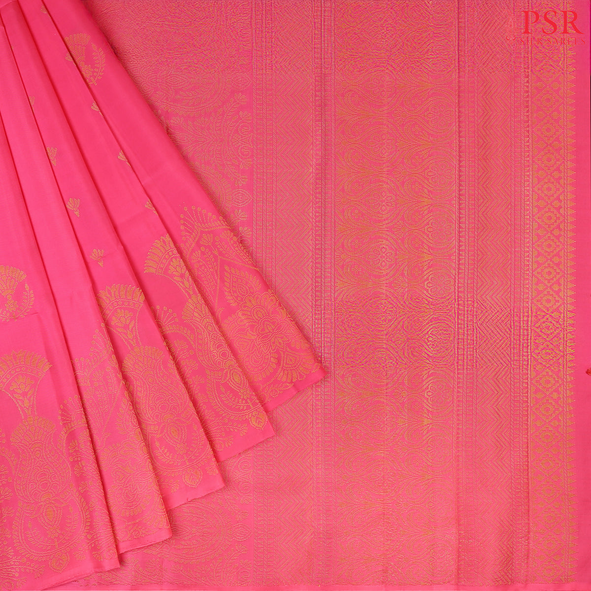 Electric Pink Soft Silk Saree