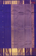 Navy Blue Kanchipuram Silk Saree