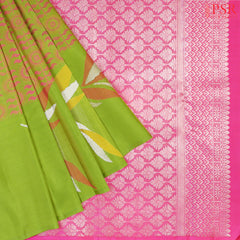 Parakeet Green Kanchipuram Silk Saree