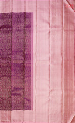 Wine Purple Kanchipuram Silk Saree