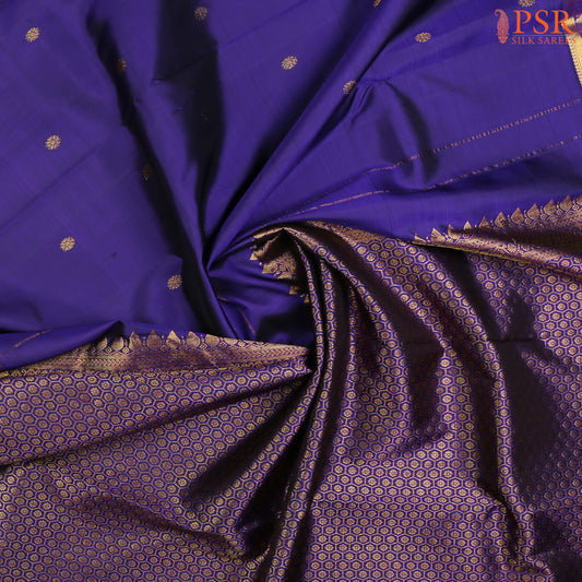 Navy Blue Kanchipuram Silk Saree