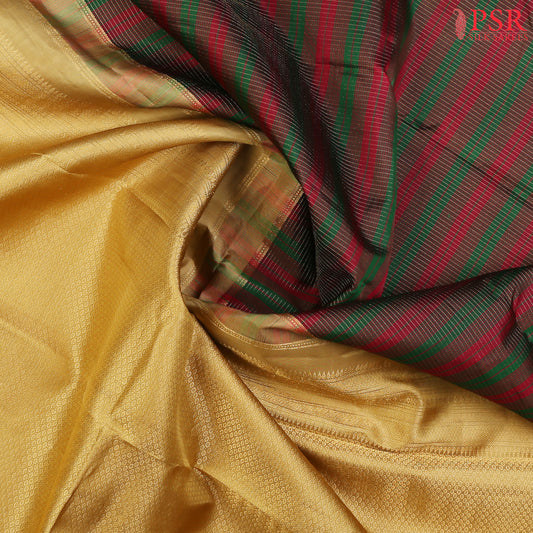 Green & Maroon Fancy Kanchipuram Silk Saree