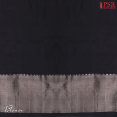 Black Pattola Ikat Silk Saree