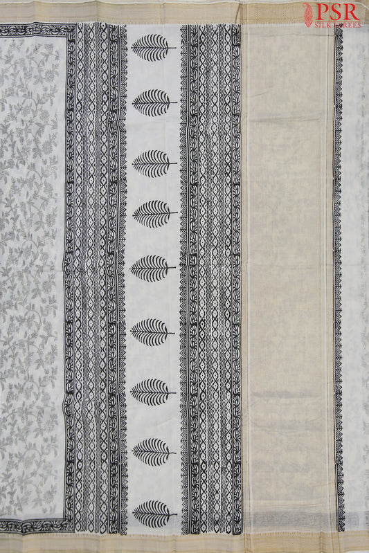 Mangalagiri Printed Cotton - Off White