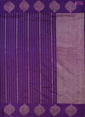 Royal Purple Banaras Jute Silk Saree