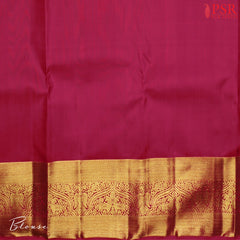 Claret Maroon Bridal Kanjivaram Silk Saree