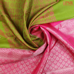 Parakeet Green Kanchipuram Silk Saree