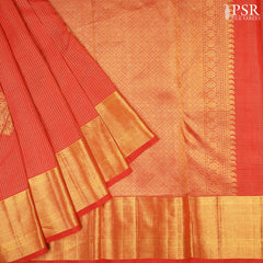 Chilli Red Kanchipuram Silk Saree