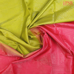 Chartreuse Green Soft Silk Saree