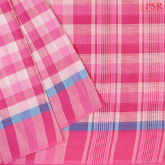 Pink & White Pedana Cotton Saree