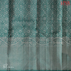 Deep Jungle Green Kanchipuram Silk Saree