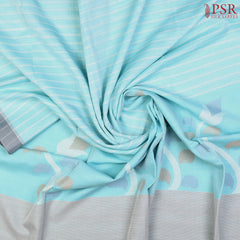 Light Blue Byloom Cotton Saree