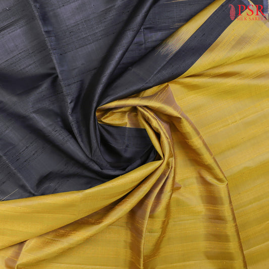 Charcoal Grey Soft Silk Saree