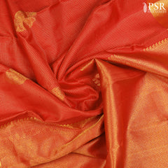 Chilli Red Kanchipuram Silk Saree