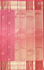 Brink Pink Fancy Kanchipuram Silk Saree