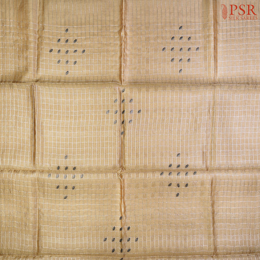 Tan Tussar Silk Dress Material