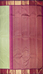 Pistachio Green Kanchipuram Silk Saree