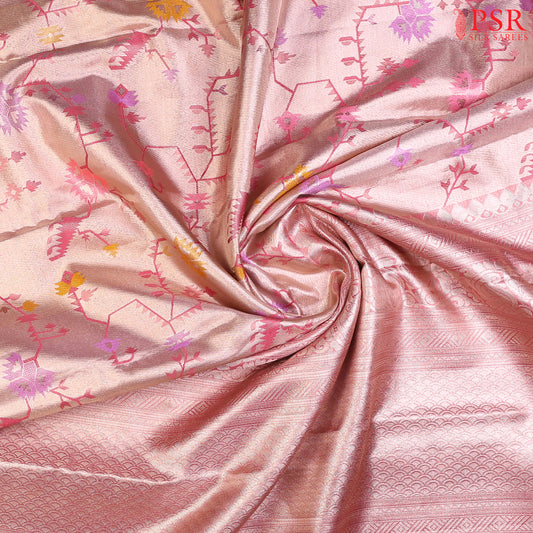 Pink Tissue Kanchipuram Silk Saree