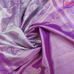 Cool Grey Kanchipuram Silk Saree